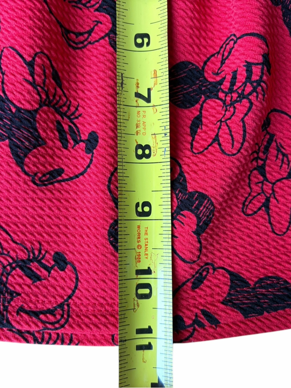 Girls Red Minnie Mouse Print Dress - Picture 4 of 6